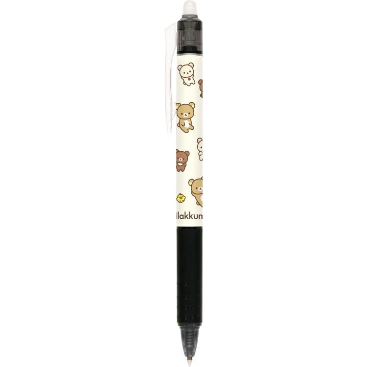リラックマ フリクションボールノック0.5mm 黒 3本セット 消せる