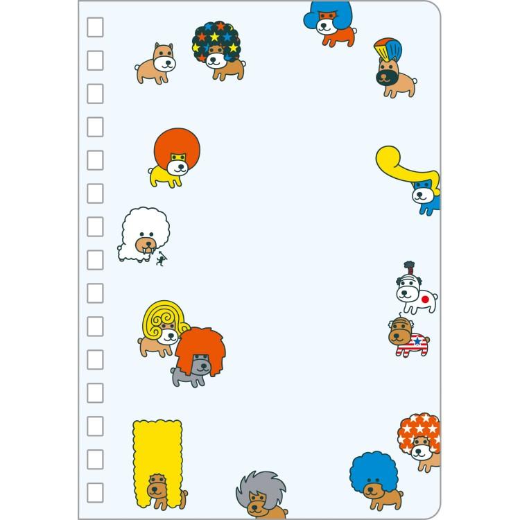 アフロ犬 SPシールノート シールコレクション シール帳 リングノート
