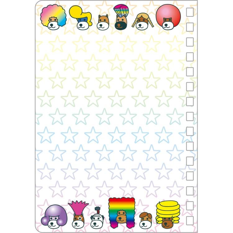 アフロ犬 SPシールノート シールコレクション シール帳 リングノート