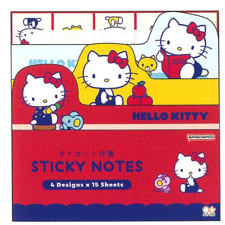 ハローキティ ダイカットブロック付箋 ふせん フセン めも メッセージ