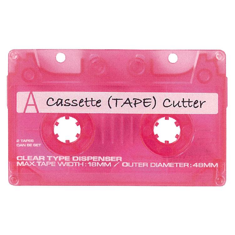 CASSETTE TAPE カセットテープカッター クリアピンク 248516 サン