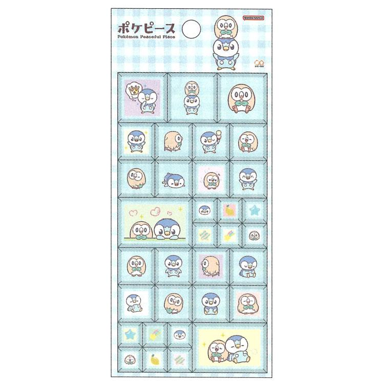 ポケットモンスター タイルシール ポッチャマ&モクロー 808529