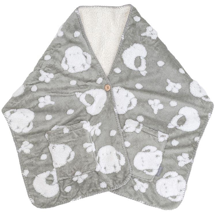 Bumpy Chun 肩掛けブランケット GY 350801 しまえなが シマエナガ 鳥