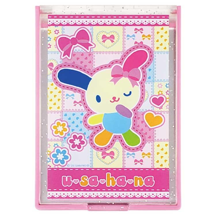 レア☆ 新品 サンリオ ウサハナ 卓上ミラー キラキラミラー ピンク ウサハナ コンパクトミラー ピンク 999948 SANRIO サンリオ