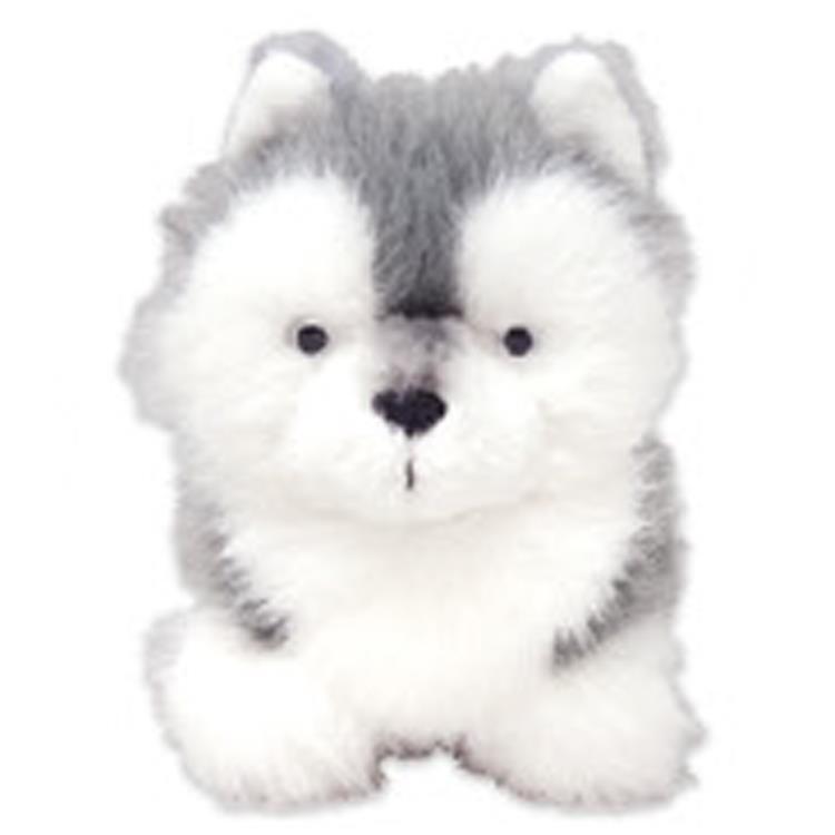 わたぽ ぬいぐるみS ハスキー ふわふわ綿毛 イヌ いぬ : キャラクター