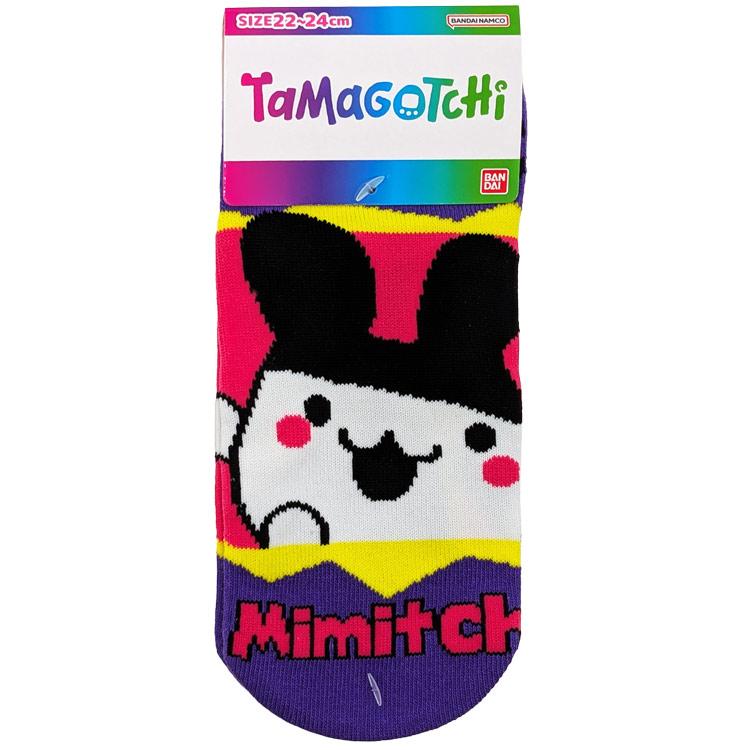 たまごっち ジャガードソックス レディース みみっち ビビッド 357785