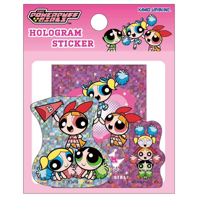 パワーパフガールズ ホログラムステッカー ピンク 277847 パワパフ