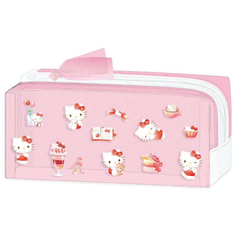 ハローキティ クリアツインファスナーペンケース 067478 SANRIO