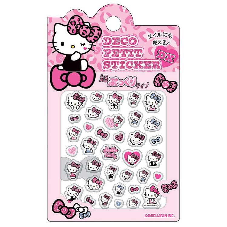 ハローキティ デコプチステッカーDX 068925 ギャルアート ビッグリボン