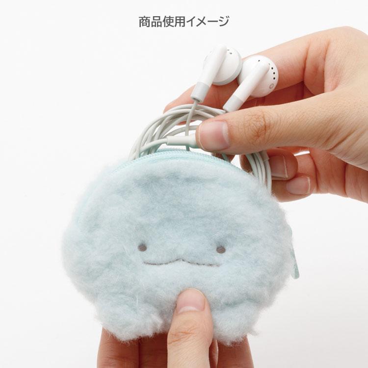 すみっコぐらし ぬいぐるみミニポーチ とかげ カラビナ付 イヤホン入れ
