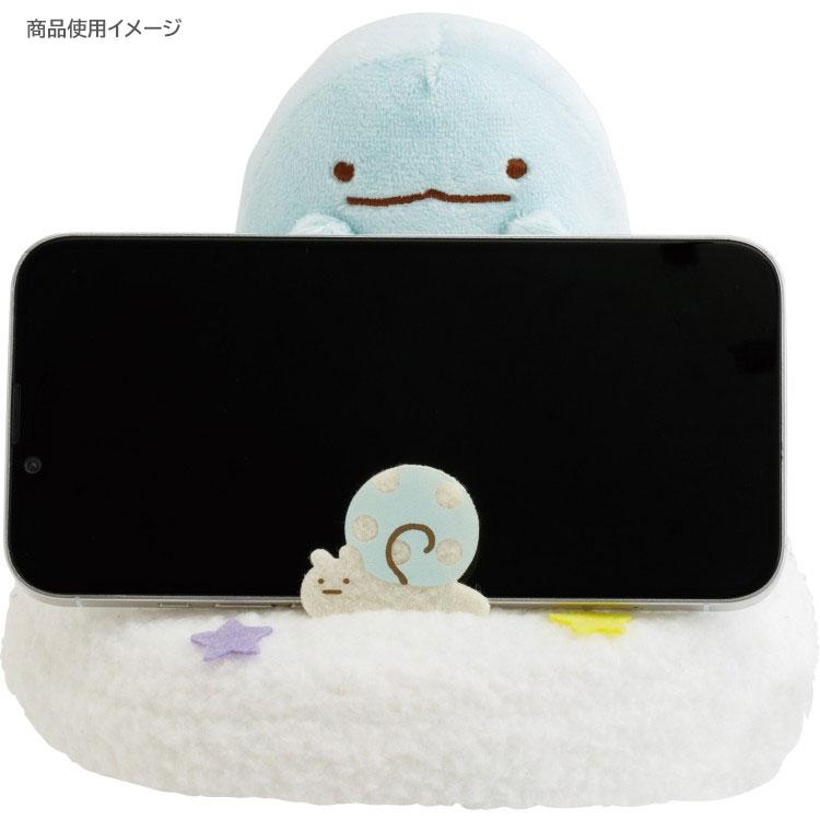 すみっコぐらし スマホスタンドぬいぐるみ とかげ : キャラクター雑貨