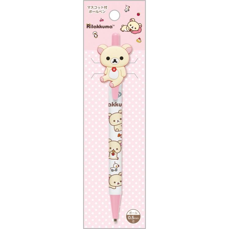 リラックマ マスコット付ボールペン0..5mm コリラックマ
