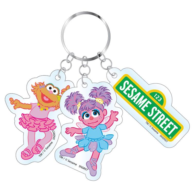 新品　セサミストリート　アビー　ロジータ　ゾーイ　セット　キーホルダー 新品 セサミストリート アビー ロジータ ゾーイ セット キーホルダー