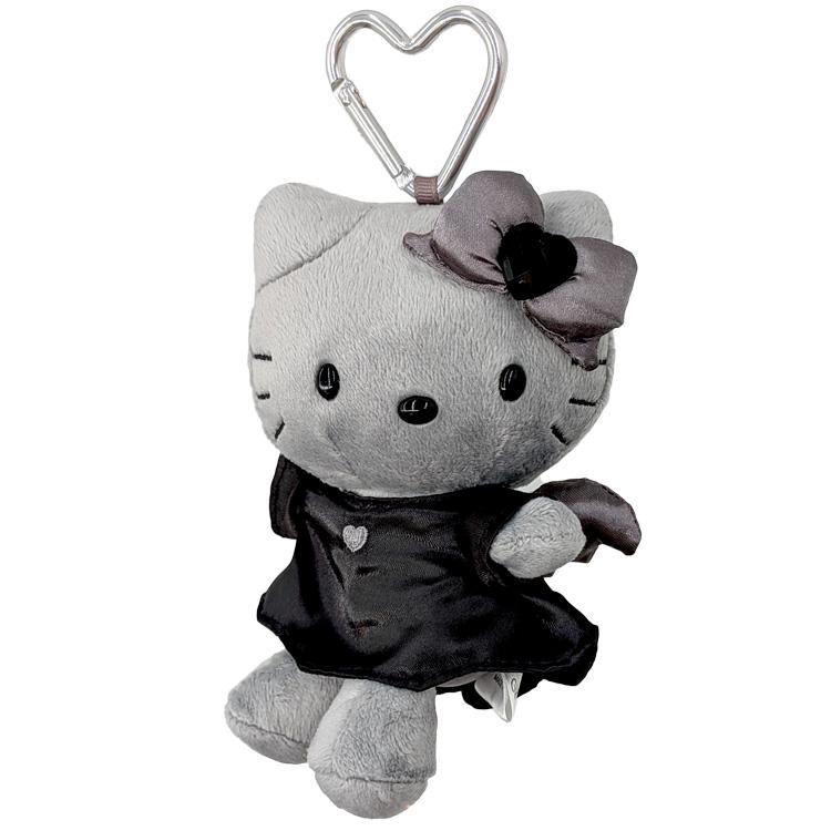 ハローキティ エンジェルマスコット キーホルダー グレー HELLO KITTY