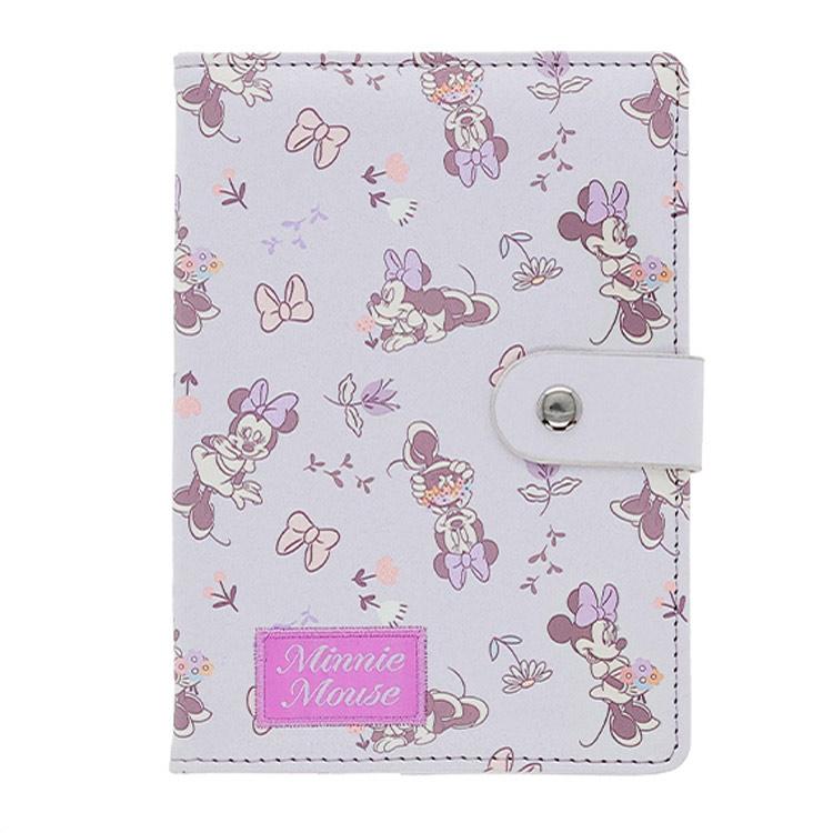 ミニー お薬手帳ケース フラワーリボンパープル 007332 Disney