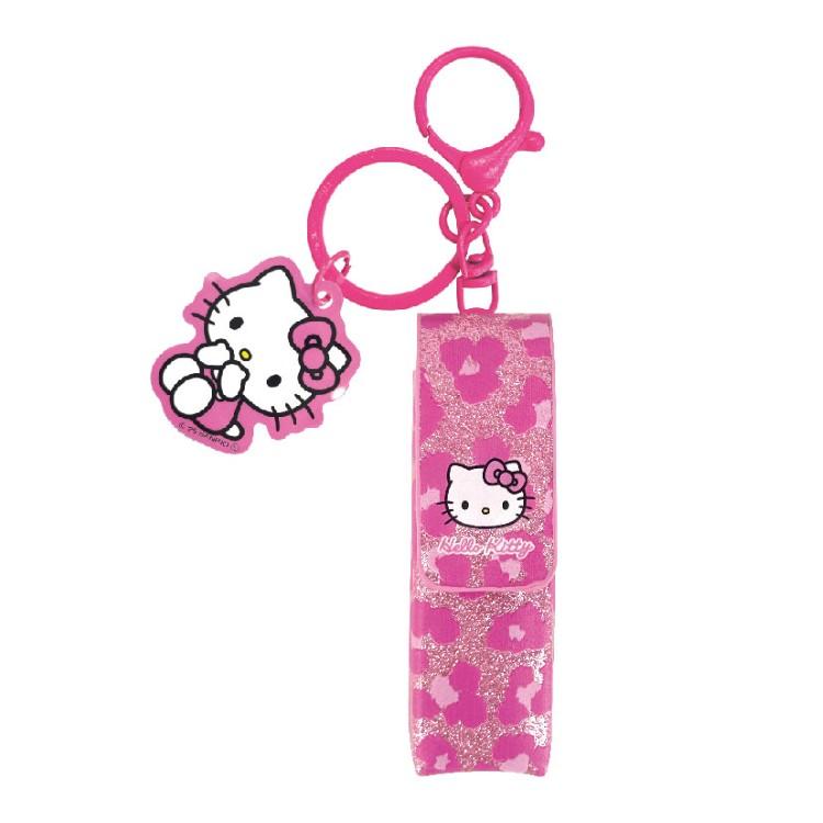 ハローキティドレスアップコレクション ヒョウ柄ドレスとピンクの