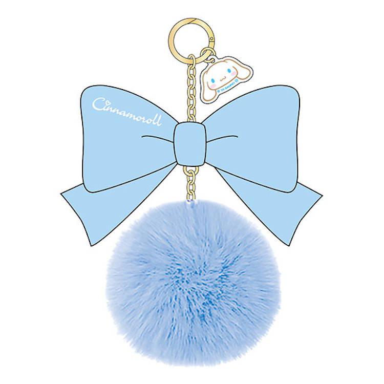 シナモロール リボンファーチャーム アクリルパーツ付き アクセント