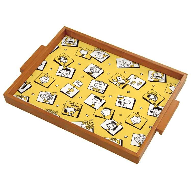 スヌーピー ウッドトレー パーティ 404760 75周年 PEANUTS ピーナッツ