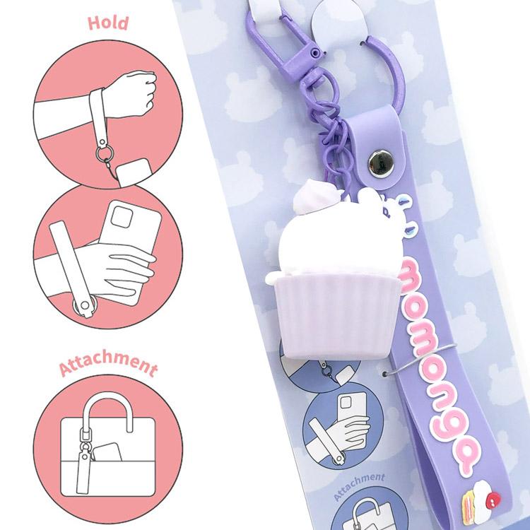 ちいかわ 3Dマスコット付きハンドストラップ モモンガ 558462 CHIIKAWA 