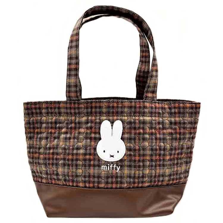 ミッフィー トートバッグ BR 291412 キルティングチェック miffy
