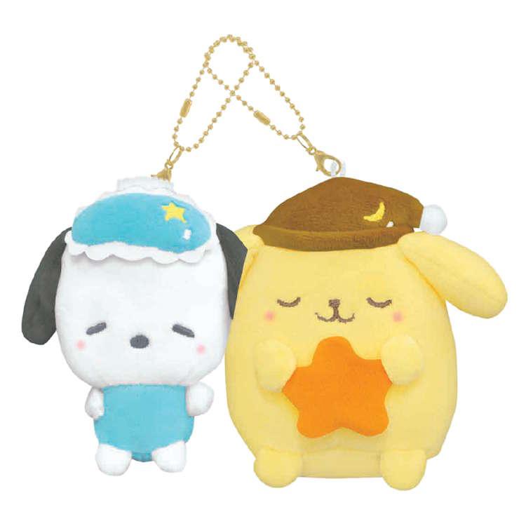 ポチャッコ&ポムポムプリン ニコぬいキーホルダー むにゃっと 2個