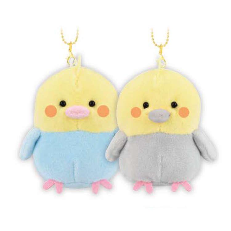 オカメインコ ニコぬいキーホルダー 2個 ぬいぐるみ 分けあえる