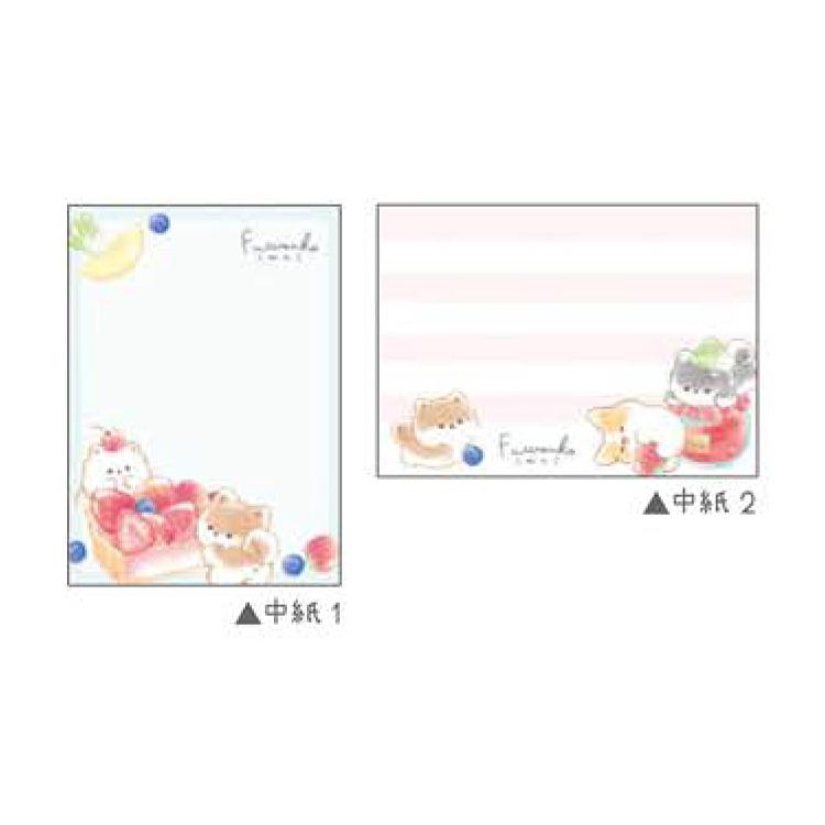 ふわんこ ミニメモ フルーツタルト 348061 犬柄 いぬ : キャラクター