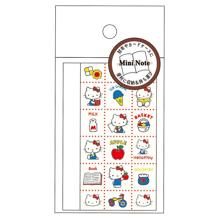 ハローキティ カードサイズミニノート レトロ柄 302297 SANRIO