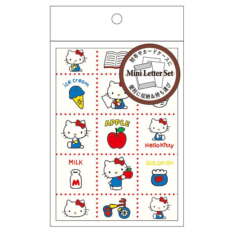 ハローキティ カードサイズミニレター レトロ柄 302358 SANRIO