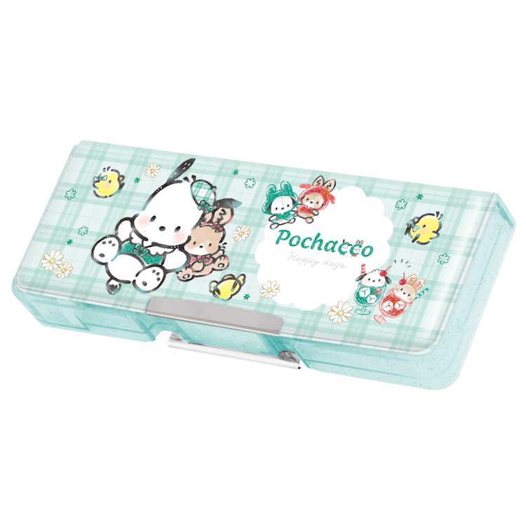 ポチャッコ 両面開きペンケース チェックルック 筆箱 ふでばこ ペン