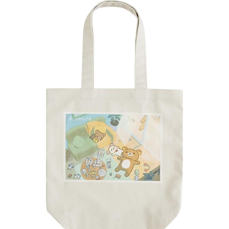 リラックマ トートバッグ stay with me まんぷく ホワイト A4収納