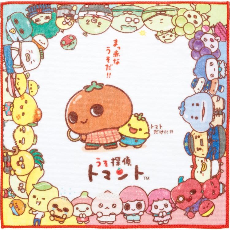 うそ探偵トマント ミニタオル ハンカチタオル ハンドタオル 綿100