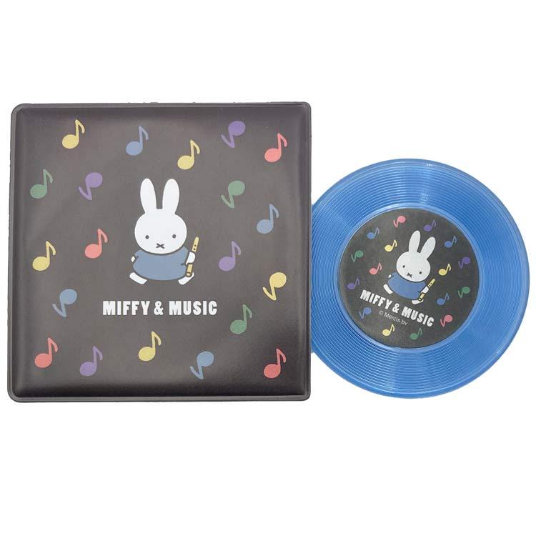 ミッフィー レコード型ミラー ブルー 203732 MIFFY&MUSIC miffy