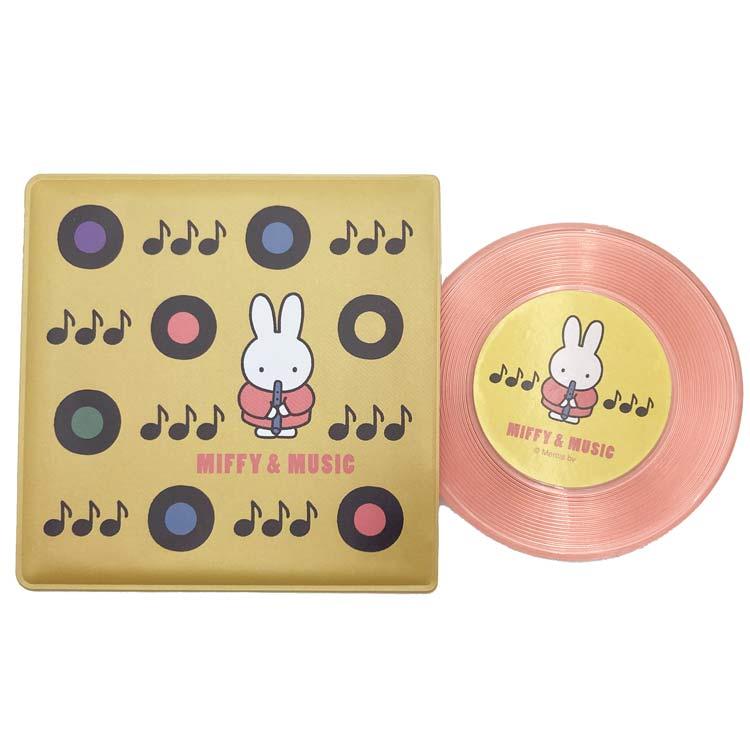 ミッフィー レコード型ミラー ピンク 203749 MIFFY&MUSIC miffy