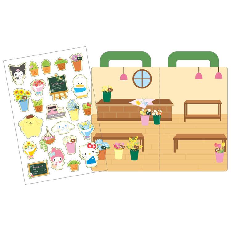 サンリオキャラクターズ エンジョイステッカーセット まちのお花屋さん