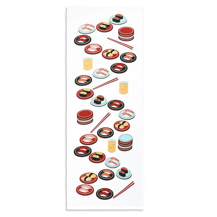 Ofurobi 23-5152090W 手ぬぐいタオル 回転寿司 |  | 01