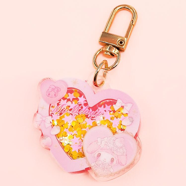 マイメロディ ハートシェイカーキーホルダー B 311837 白いちご SANRIO