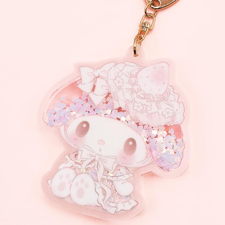 マイメロディ ホロキラキーホルダー お座り 311875 白いちご SANRIO