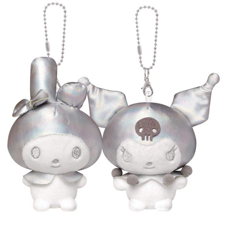 マイメロディ ぬいぐるみキーホルダーセット マイメロディ&クロミ シルバーニコぬいキーホルダー ぬいぐるみ