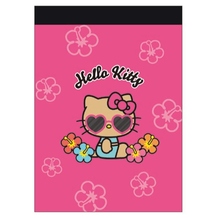 ハローキティ ミニメモ HIBISCUS 072809 日焼けデザイン Hello Kitty