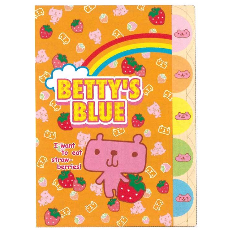 ベティーズブルー ダイカットA4クリアファイル5P エイミーちゃん
