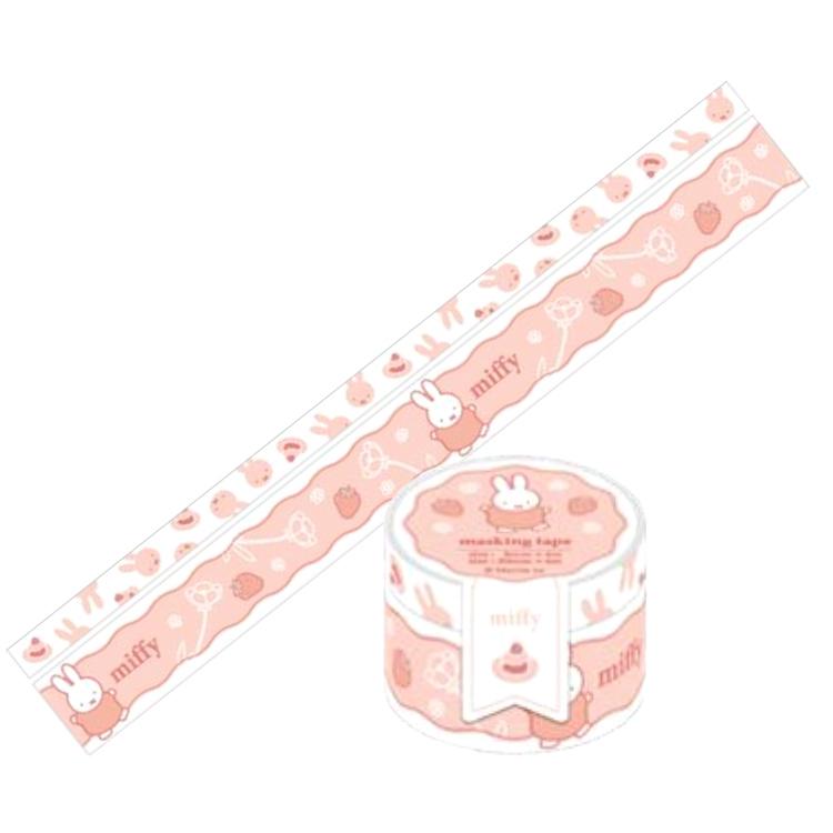 ミッフィー マスキングテープ 2種セット ストロベリー フローラ