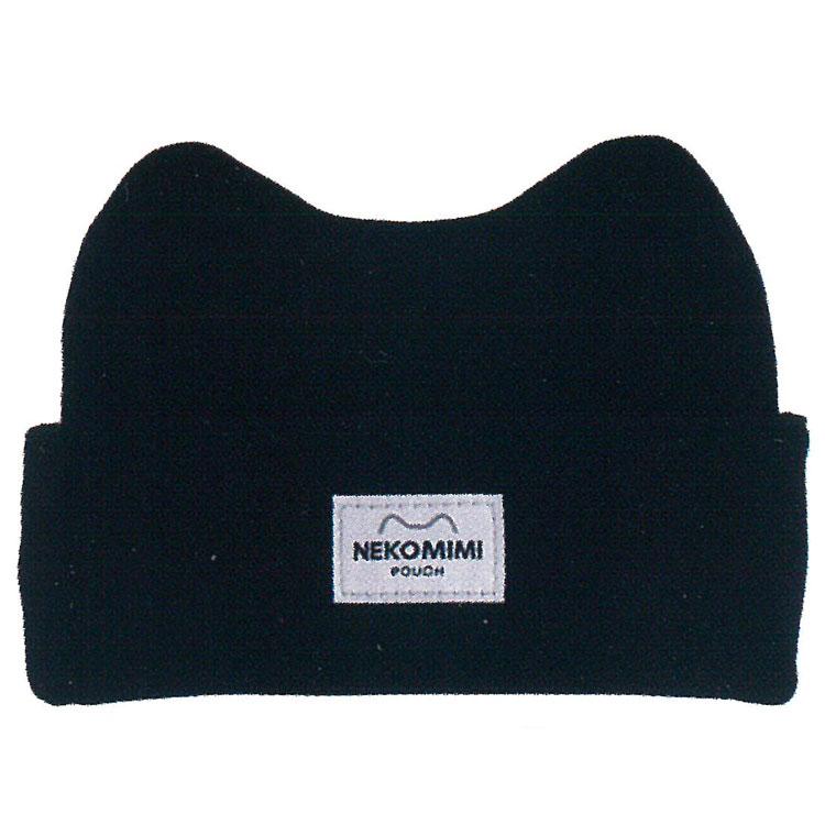 NEKOMIMI ノートにかぶせる猫耳ポーチ BK 713465 ペンケース ブラック