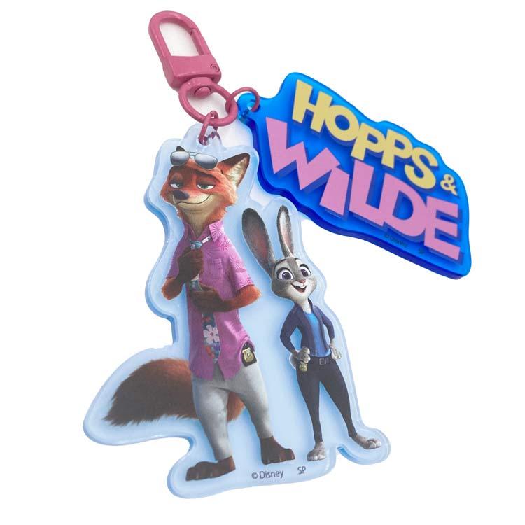 ディズニーキャラクター ズートピア2 カラーアクリルキーホルダー 2 230717 ジュディ&ニック