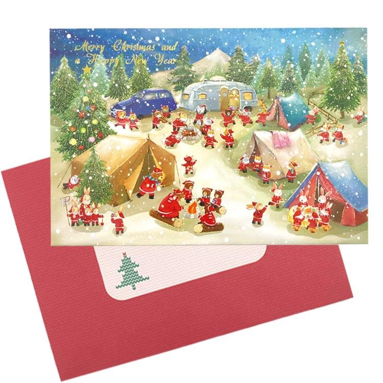 クリスマス mumin1313 ミニサンタ XC-1000125030 ポップアップカード 091895 クリスマス Xmas