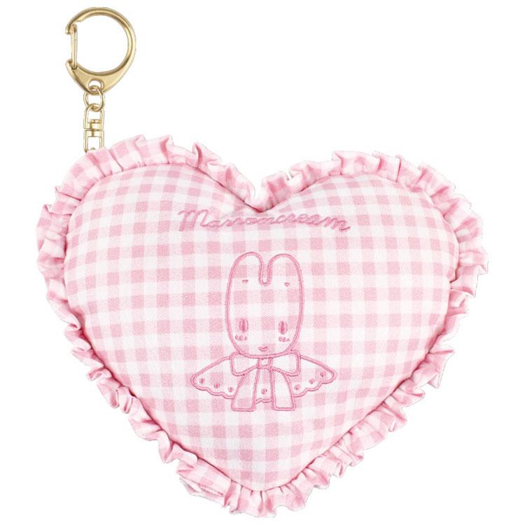 マロンクリーム ハートクッションポーチ 270392 レトロギンガム