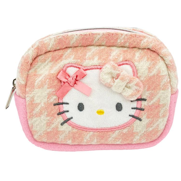 ハローキティ マルチポーチ ピンク コスメポーチ ケース 小物入れ 千鳥