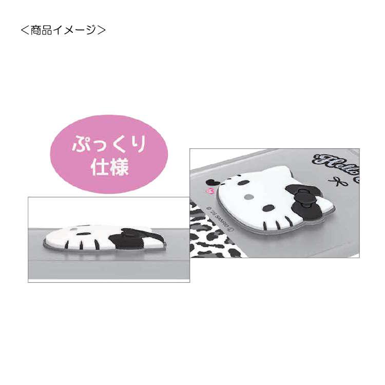 ハローキティ マスコット付きLサイズミラー グランジギャル 卓上ミラー