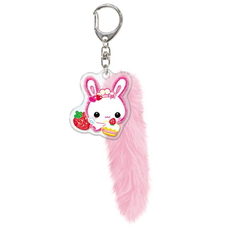 フワフワらびちゃん しっぽ付きキーホルダー 363507 平成キャラクター