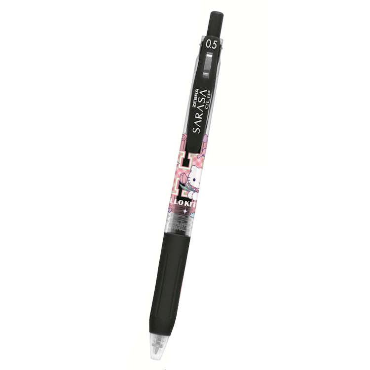 ハローキティ SARASAボールペン ロゴ サラサクリップ 黒色 単色 ペン